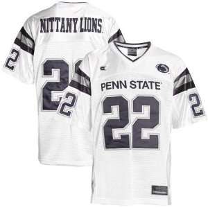  Penn State Nittany Lions #22 White Navy Blue Shot Gun 