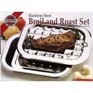 Norpro Stainless Steel Broiling Pan  Grocery & Gourmet 