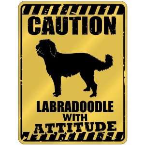  New  Caution  Labradoodle With Attitude  Parking Sign 