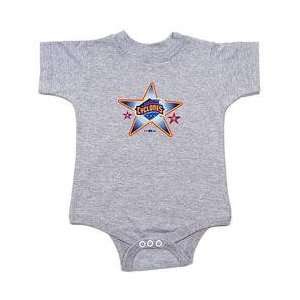 Old Time Sports Brooklyn Cyclones Infant One Piece Bodysuit   Steel 18 