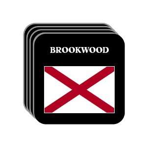  US State Flag   BROOKWOOD, Alabama (AL) Set of 4 Mini 