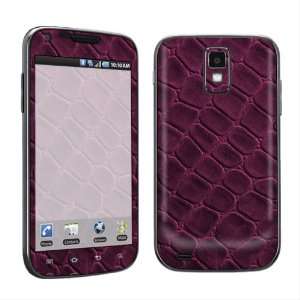   Galaxy S II T989 T Mobile Vinyl Protection Decal Skin Red Wine Leather