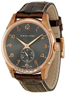 Hamilton Jazzmaster Grey Dial Brown Leather Strap Mens Watch H38441583 