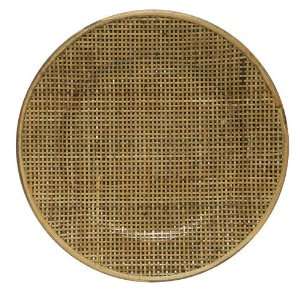   Import Company RAT2336WG 13 Brown Rattan Chargers