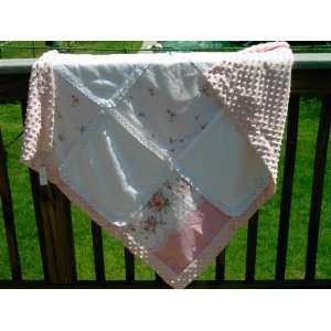  Vintage Floral Patch Baby Blanket