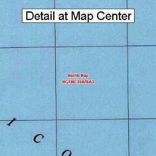 USGS Topographic Quadrangle Map   North Bay, North Carolina (Folded 