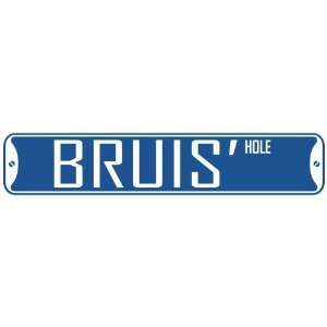   BRUIS HOLE  STREET SIGN