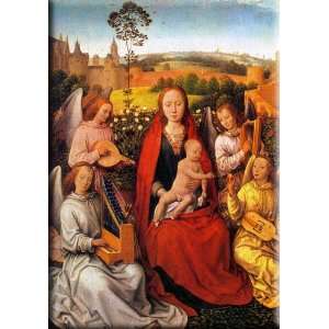   Child with Musician Angels 11x16 Streched Canvas Art by Memling, Hans