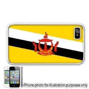  Brunei Menashe Flag Apple Iphone 4 4s Case Cover White 