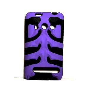  Purple Fish Bone Style Snap on Hard Back Protective Cover 