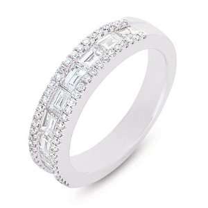  14K White Gold 1.1cttw Round Diamond Fashion Ring Jewelry