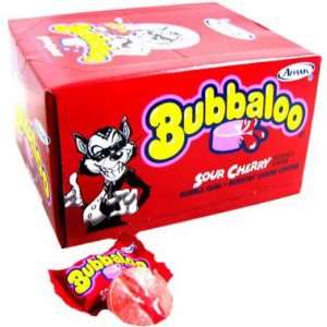 Bubbaloo Bubble Gum   Sour Cherry, 60 count box  Grocery 