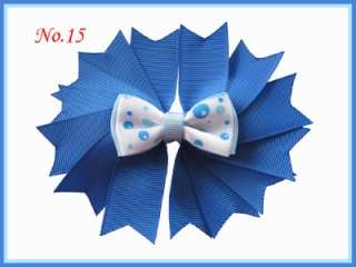 18 Girl 4.5“ Novel Swallowtail hair bows clip 265 No.  