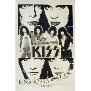  Kiss Reproduction Concert Tour Poster / Before the Makeup 
