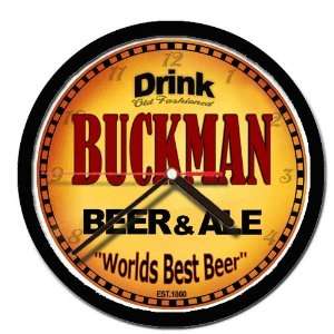  BUCKMAN beer and ale cerveza wall clock 