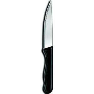Forschner / Victorinox Jumbo Steak Knife, 5 Black Nylon Handle, Wavy 