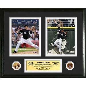  Buehrle   Wise Perfect Game Duo 24KT Gold and Infield Dirt 