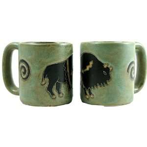  Pueblo Buffalo Stoneware Coffee Mug 16 oz Kitchen 