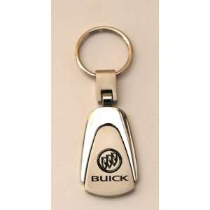 Buick Logo Chrome Teardrop Keychain Tear Drop Key Fob Ring