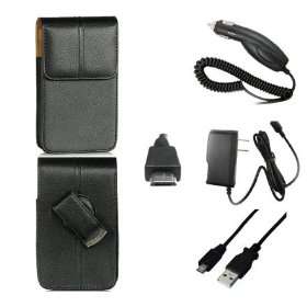  For LG Enlighten Premium Leather Pouch Case + Premium Car 