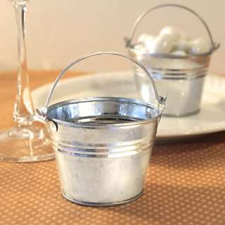 filled with surprises these miniature galvanized buckets make crafty 