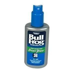  Bullfrog Sunblock The Quick Gel Sport Spray Spf 36 4.7oz 