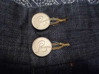 PAIGE Premium Mid Rise BRENTWOOD Trouser Jeans ~ Flap Pocket * Nice 