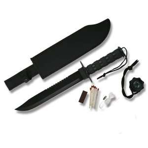  16 inches Survival Knife   Black