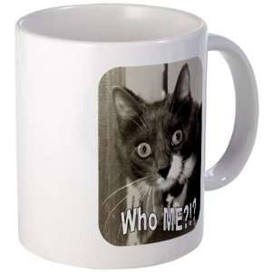  Who ME ?? Cat Mug by 