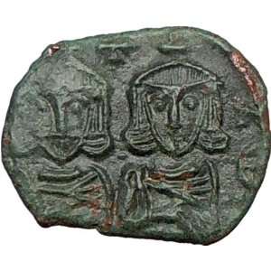 CONSTANTINE V Leo III & IV 751AD Syracuse Authentic Ancient Rare 