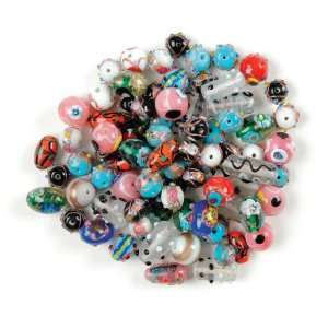  Moretti Glass Beads, 1/2 Lb. Pkg.