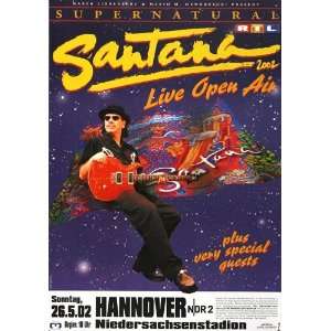  Santana   Supernatural 2001   CONCERT   POSTER from 