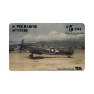  Collectible Phone Card $5. Supermarine Spitfire (British 