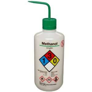 Nalgene 2425 1003 LDPE Right To Know Methanol Safety Wash Bottle 
