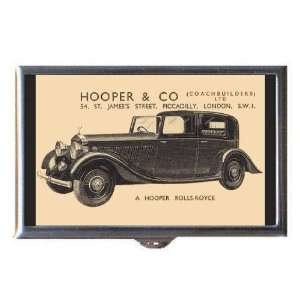  Hooper Rolls Royce 1920s Ad Coin, Mint or Pill Box Made 