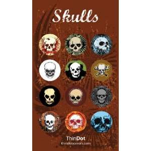   Button Decals for iPhone, iPad and iPod Touch Skulls Electronics