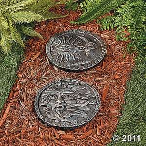 SHIMMERING SUN RAY STEPPING STONES (SET OF 2) NEW  