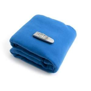 Super Soft Fleece Blanket With Free Book Light  NAVY BLUE. The Blanket 