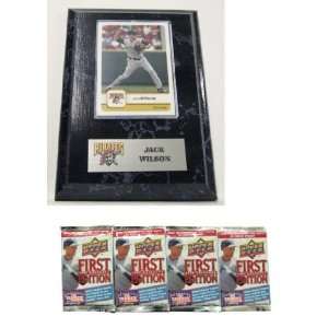  MLB Card Plaques   Pittsburgh Pirates Jack Wilson with 