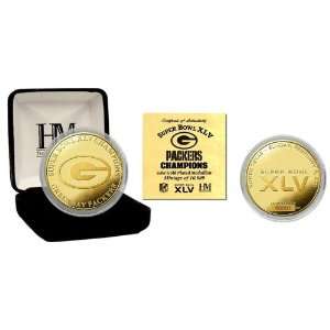  Super Bowl XLV Champions 24KT Gold Coin