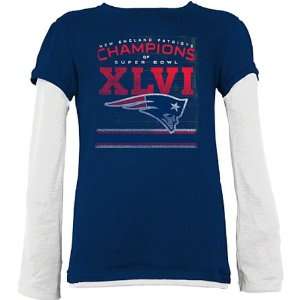   Super Bowl Champions Girls (7 16) Long Sleeve Layer T Shirt Sports