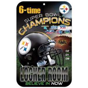  PITTSBURGH STEELERS SUPER BOWL 43 CHAMPS DOOR SIGN Sports 