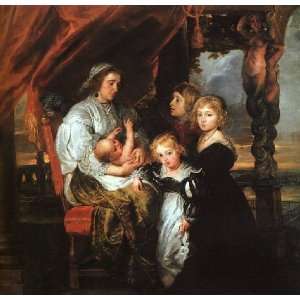   , painting name Deborah Kip and her Children, by Rubens Pieter Paul