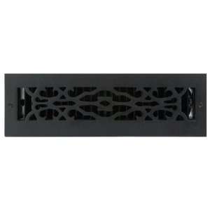 Cast Iron Floor Register with Louvers   2 1/4 x 12 (3 3/4 x 14 1/4 