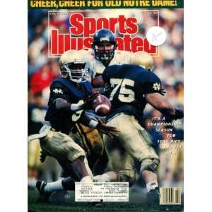 Tony Rice Unsigned Sports Illustrated Magazine   January 9, 1989 