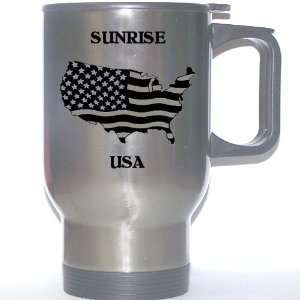  US Flag   Sunrise, Florida (FL) Stainless Steel Mug 