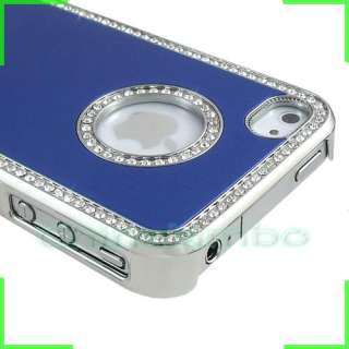 Luxury Brushed Bling Diamond Metal Aluminum Chrome Case Cover For 