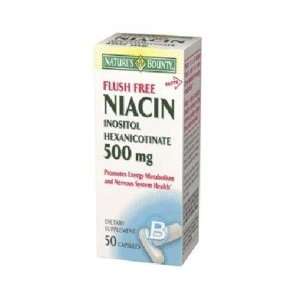  Natures Bounty Niacin 500mg Flush Free Capsules 50 