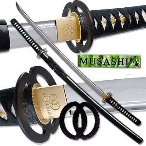 Musashi   Practical Daimyo Samurai Sword Full Tang Black  