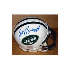  Joe Namath autographed New York Jets Mini Helmet 